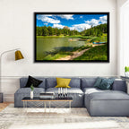 Sylvan Lake Dockside Scene Wall Art
