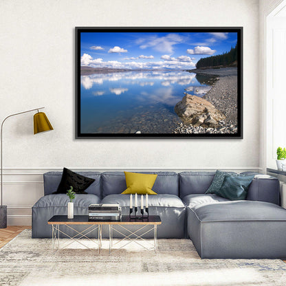 Pukaki Pebbled Shoreline Wall Art