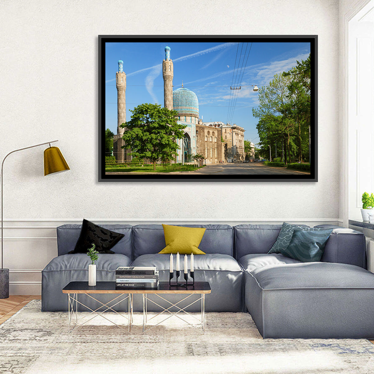 Saint Petersburg Mosque Blue Dome Wall Art