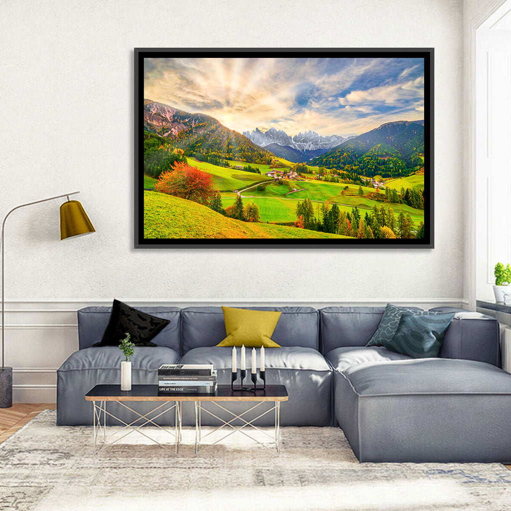 Santa Magdalena Valley at Golden Hour Wall Art
