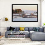 Lake Vanern Misty Shoreline Wall Art