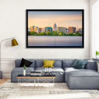 Madison Skyline at Lake Monona Wall Art