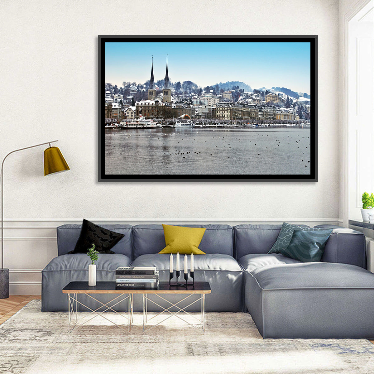 Hofkirche Lucerne Cityscape Wall Art