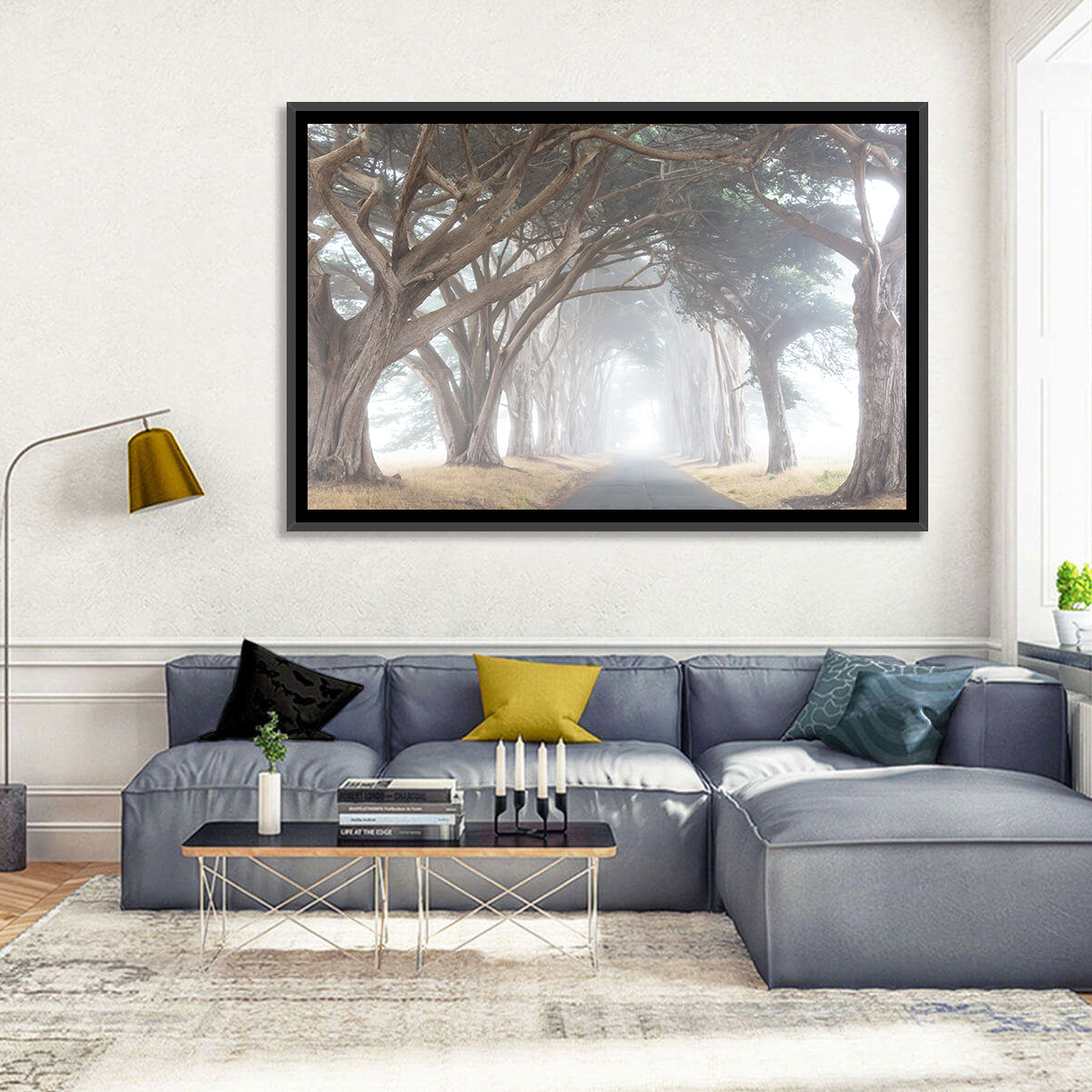Misty Cypress Tunnel Wall Art