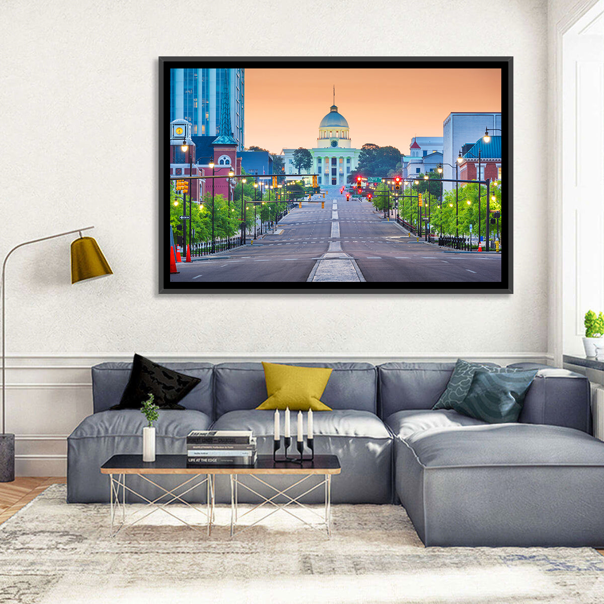 Montgomery State Capitol Wall Art in a room, landscape