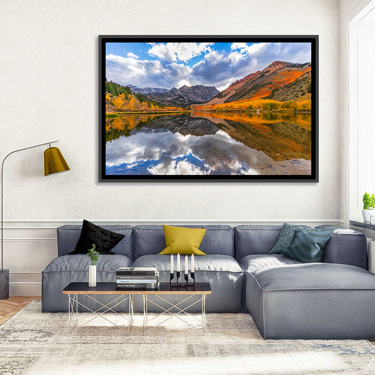 North Lake Autumn Reflection Wall Art
