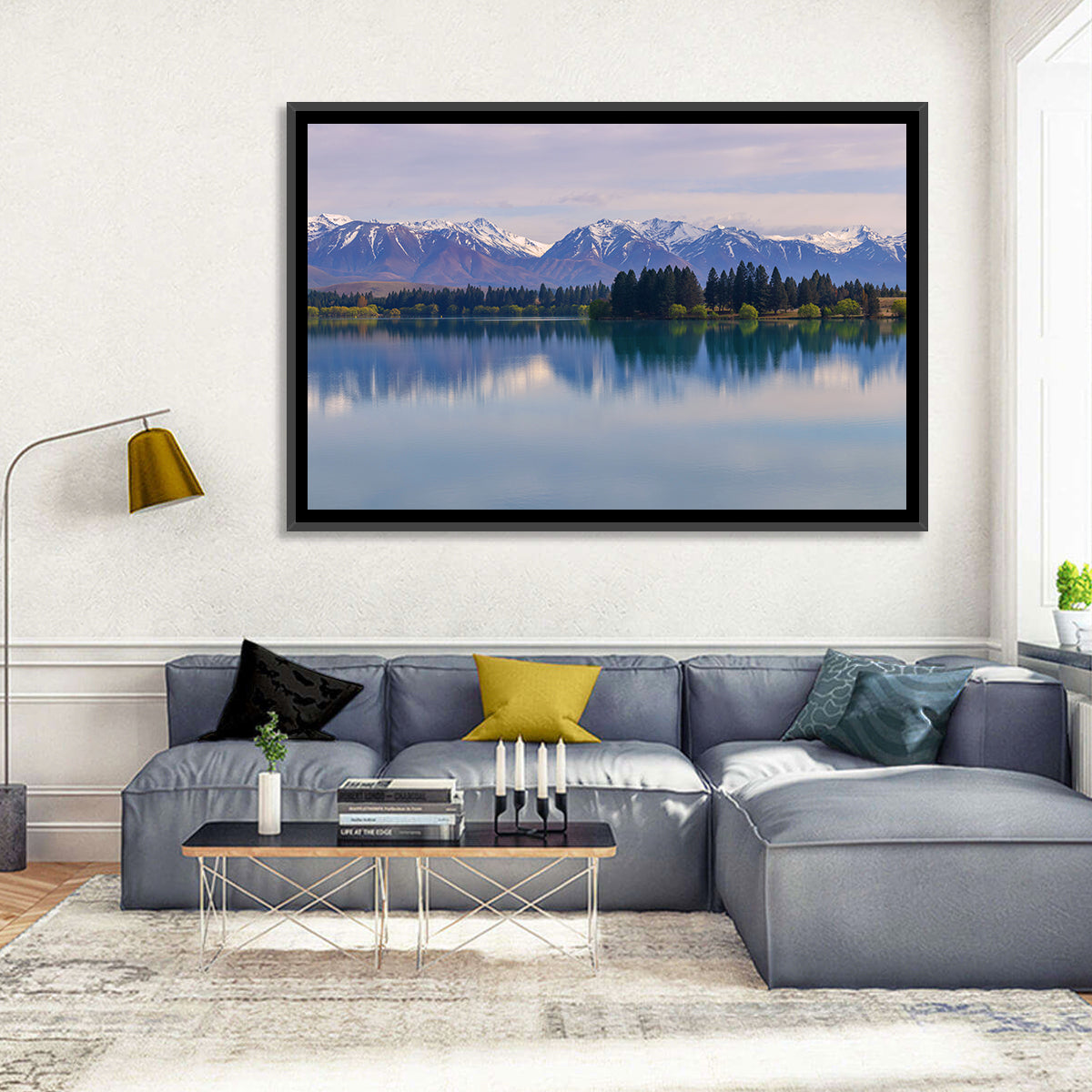 Ruataniwha Lake Reflection Wall Art