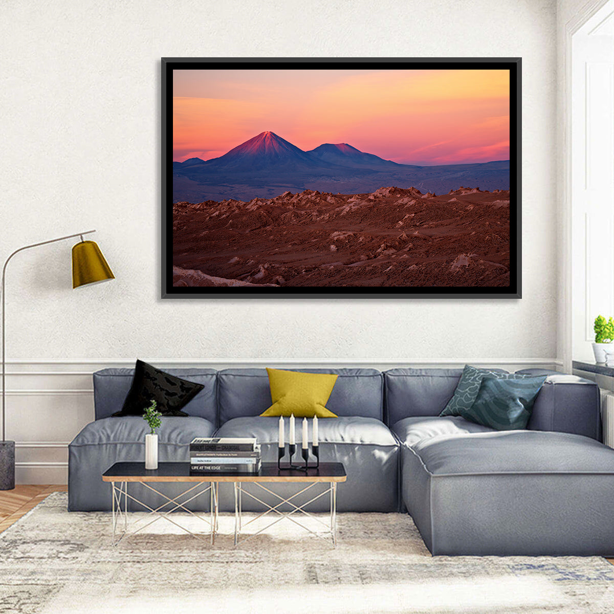 Valle De La Luna, Licancabur Volcano Wall Art in a room, landscape