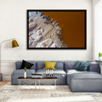 Salt Piles at Lake Retba Wall Art