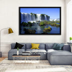Iguazu Falls Mossy Rocks Wall Art