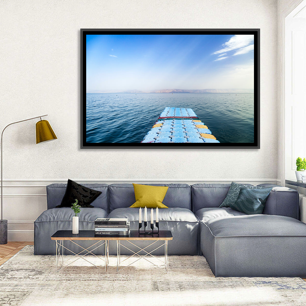 Galilee Floating Dock at Tiberias Wall Art