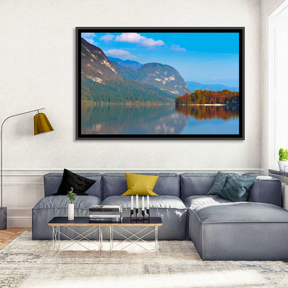 Lake Bohinj Autumn Reflection Wall Art