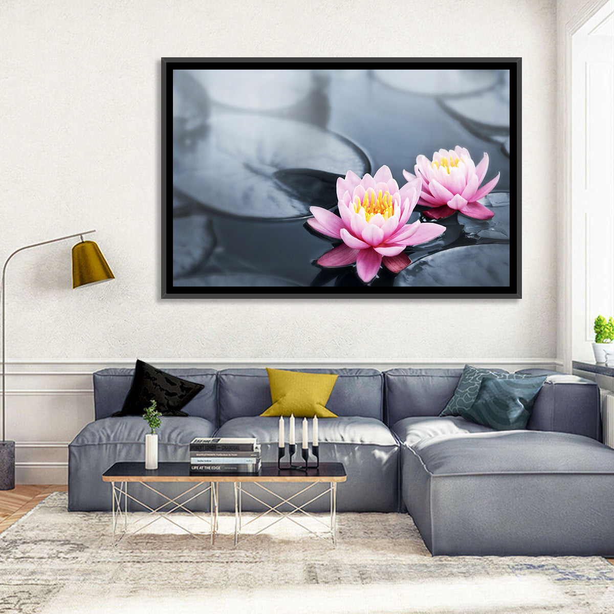 Pink Water Lilies Wall Art