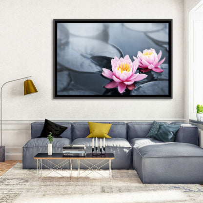 Pink Water Lilies Wall Art
