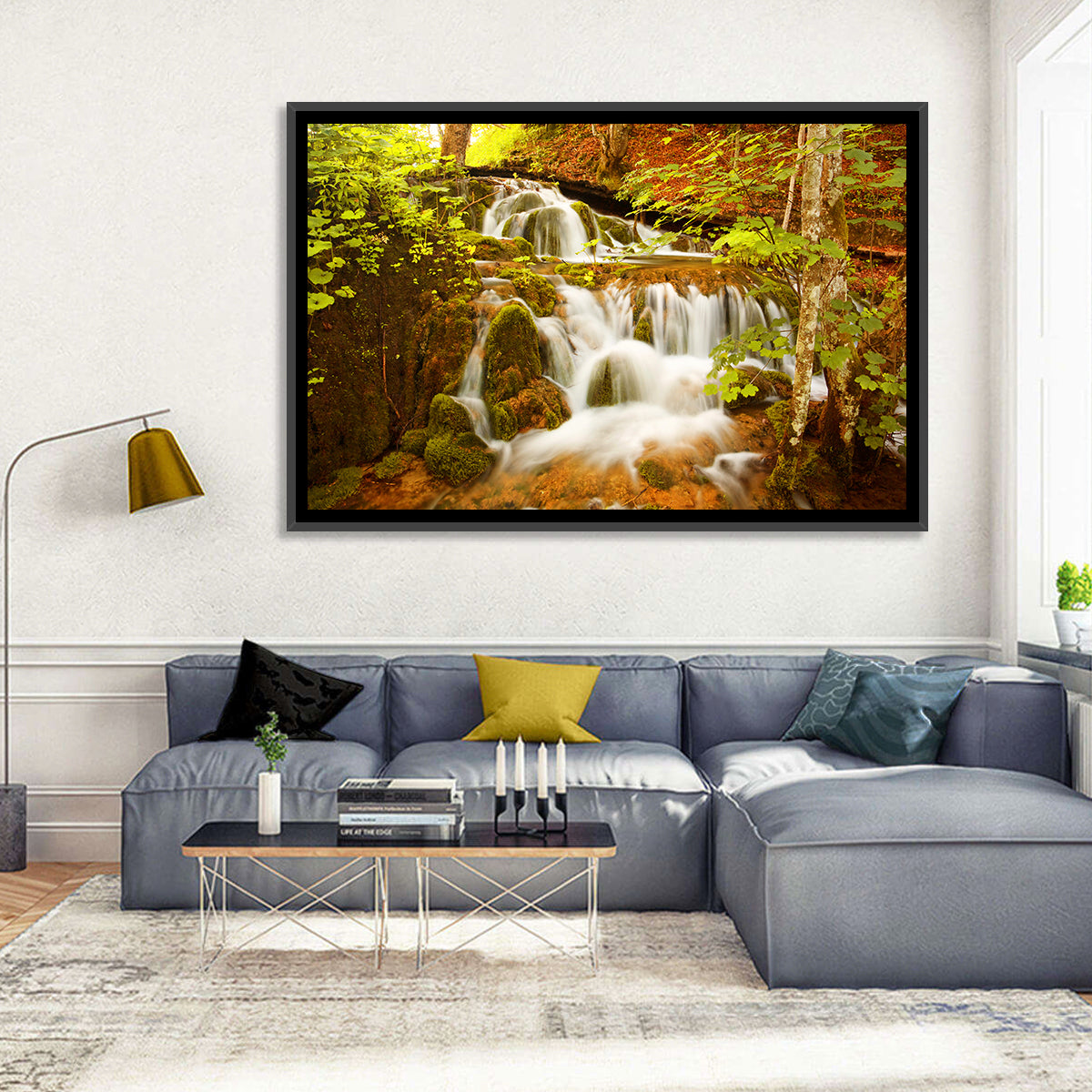 Plitvice Autumn Stream Wall Art