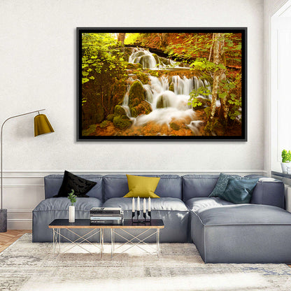 Plitvice Autumn Stream Wall Art