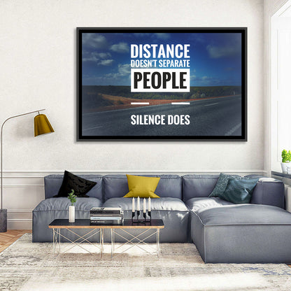 Silence Separates People Wall Art
