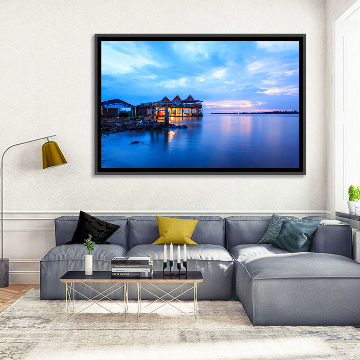 Twilight Restaurant on Lake Victoria Wall Art