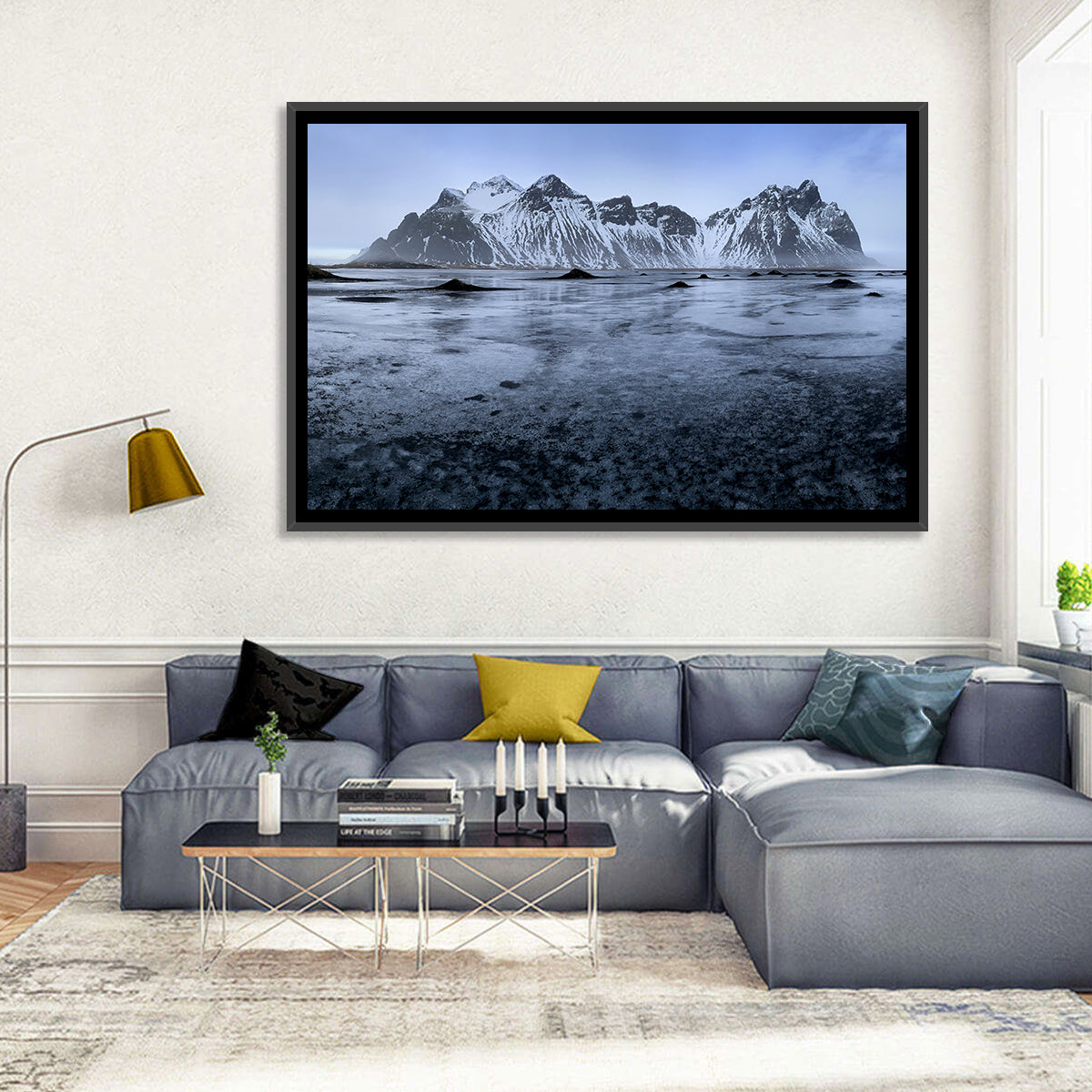 Vestrahorn at Stokksnes Wall Art in a room, landscape