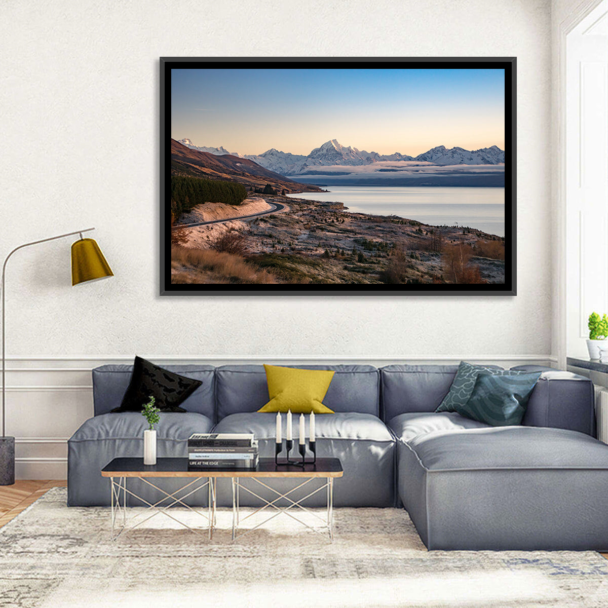 Mount Cook Over Lake Pukaki Wall Art