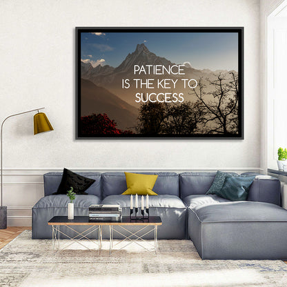 Patience Is the Key to Success Wall Art