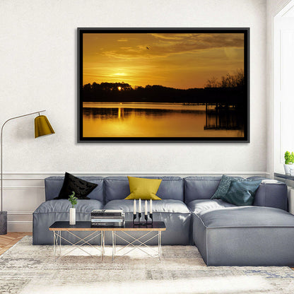 Lake Weiss Sunset Reflection Wall Art