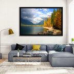 Lake Mcdonald Autumn Shoreline Wall Art