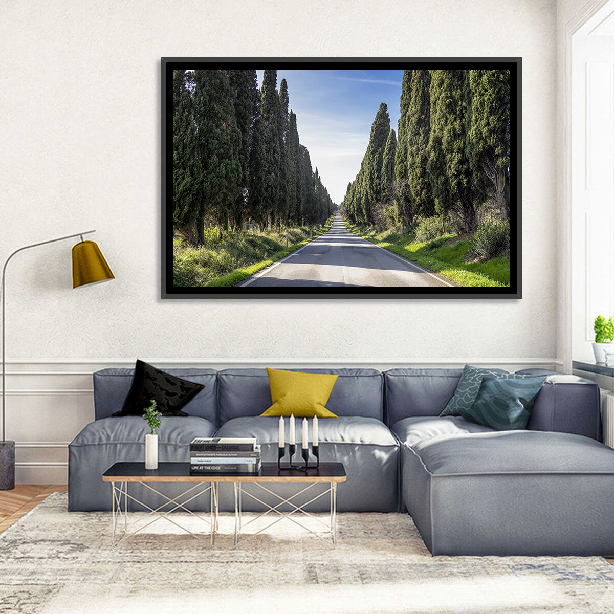 Cypress Trees Avenue Wall Art