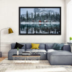 Lake O Hara Winter Reflection Wall Art