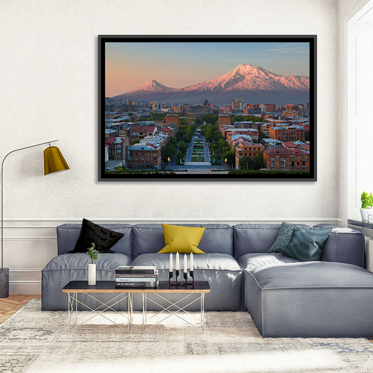 Sunset Over Mount Ararat from Yerevan Wall Art