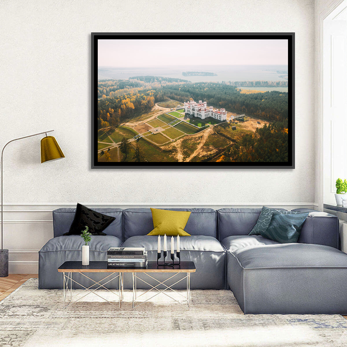 Kosava Castle Aerial View Wall Art