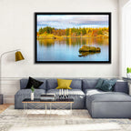 Autumn at Lake Myvatn Wall Art