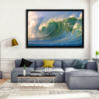 Golden Hour Barrel Wave Wall Art
