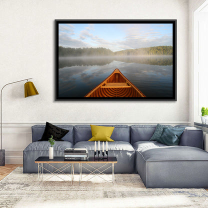 Cedar Canoe on Lake Ontario Wall Art