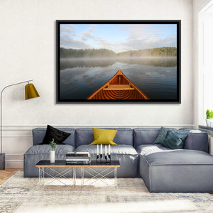 Canoe in Lake Ontario Wall Art