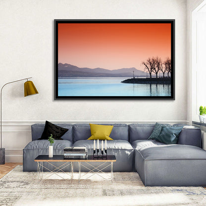 Lake Geneva Sunset Reflection Wall Art
