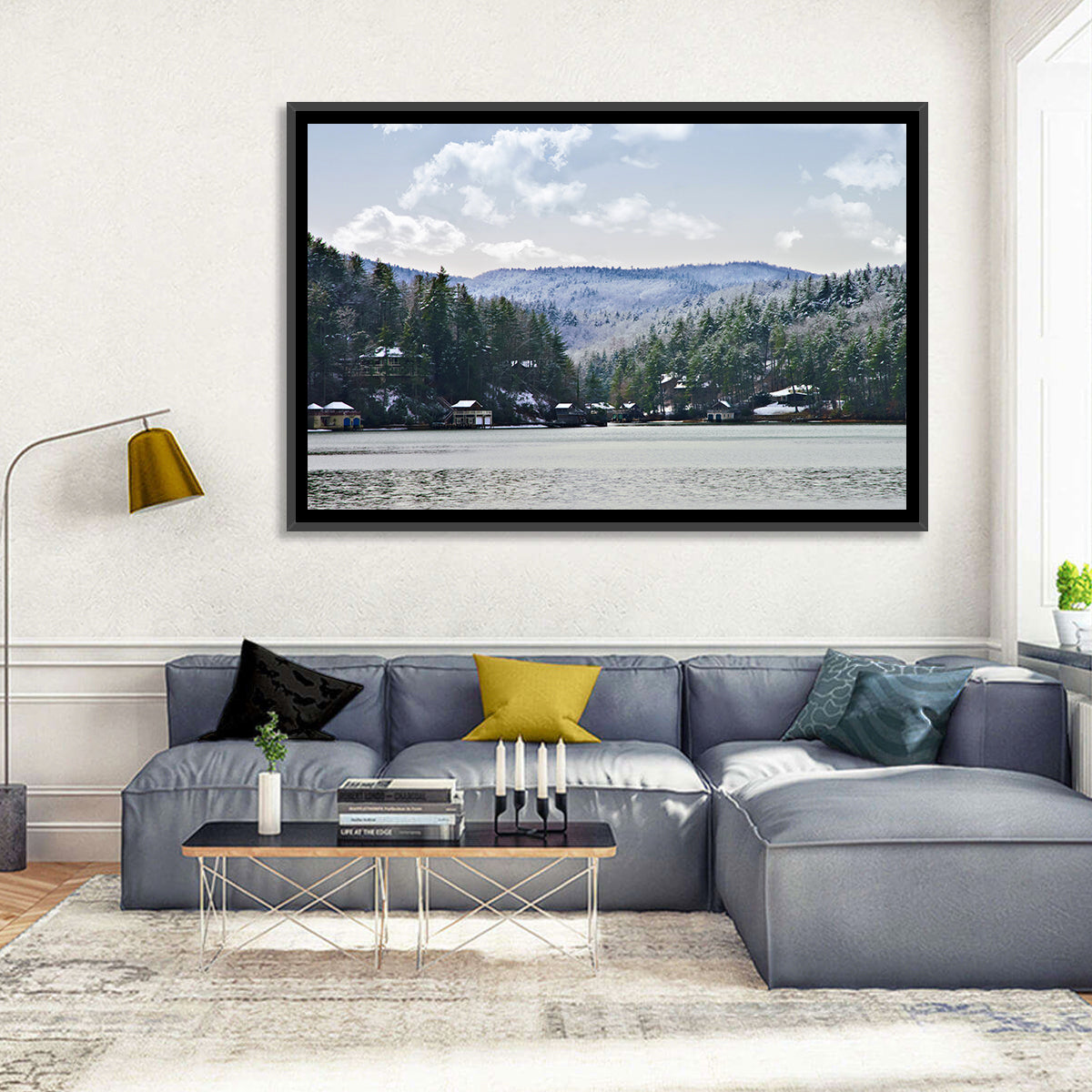Lake Rabun Winter Scene Wall Art