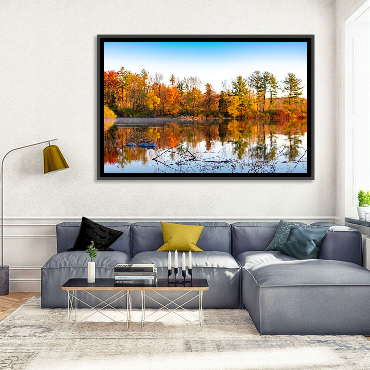 Lake Nockamixon Autumn Reflection Wall Art