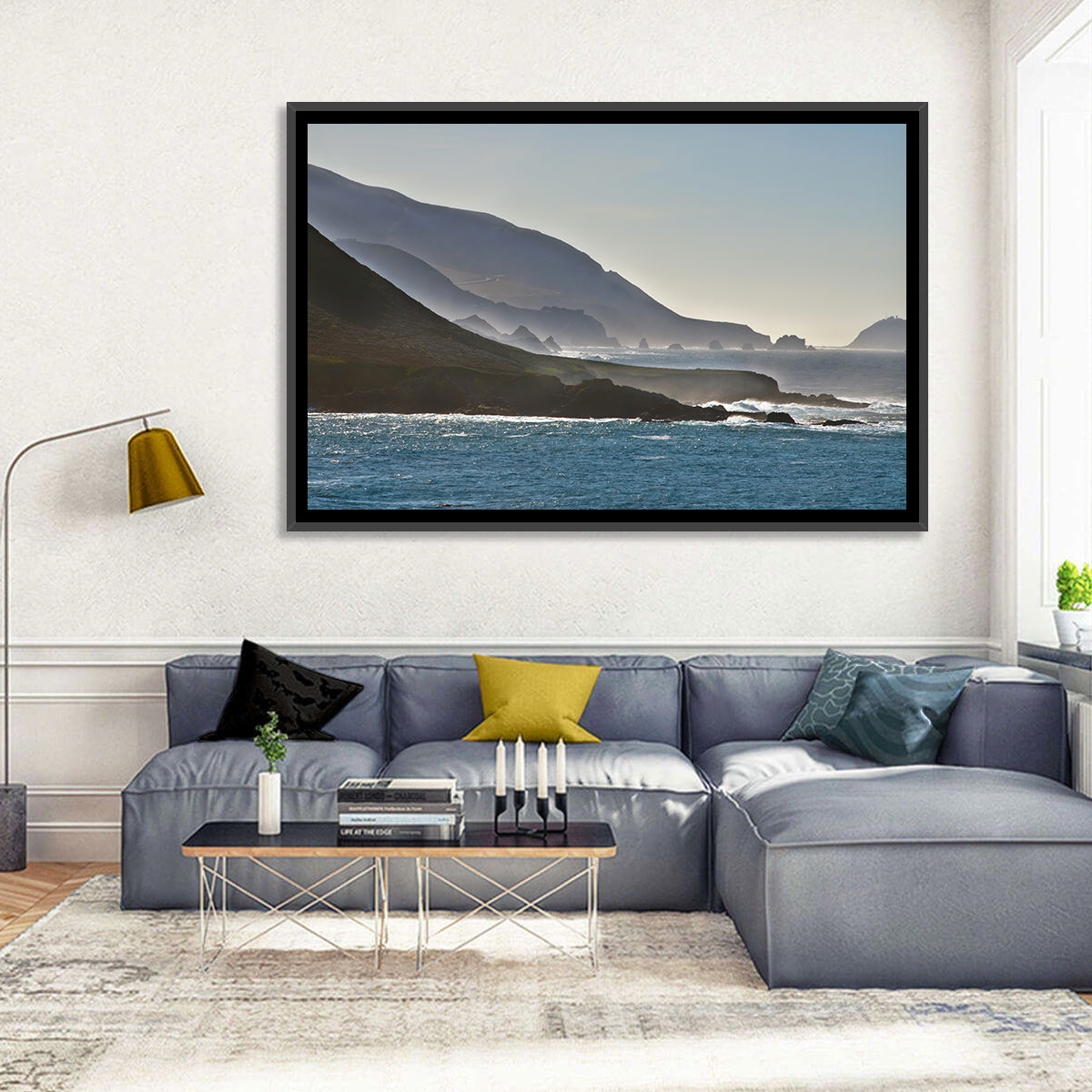 Misty Big Sur Coastline Wall Art