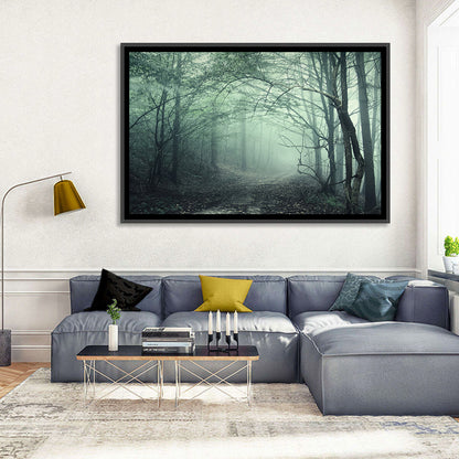 Misty Forest Path Wall Art
