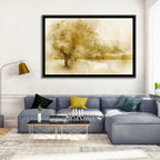 Sepia Orchard Pathway Wall Art