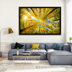 Golden Autumn Canopy Wall Art