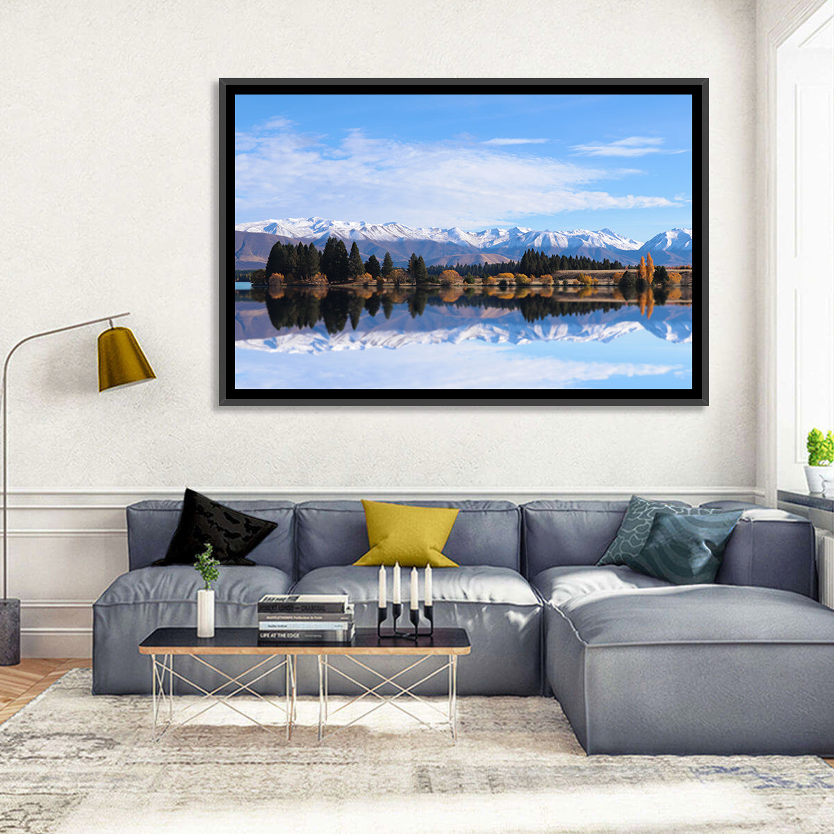 Ruataniwha Lake Reflection Wall Art