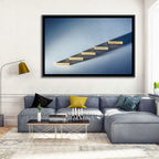 Five Wooden Steps Abstraction Wall Art