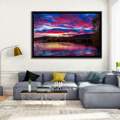 Lake Wairepo Arm Sunrise Reflection Wall Art