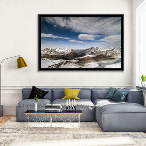 Snowy Alpine Mountains Wall Art