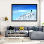 Mountaineer Summit Silhouette Wall Art