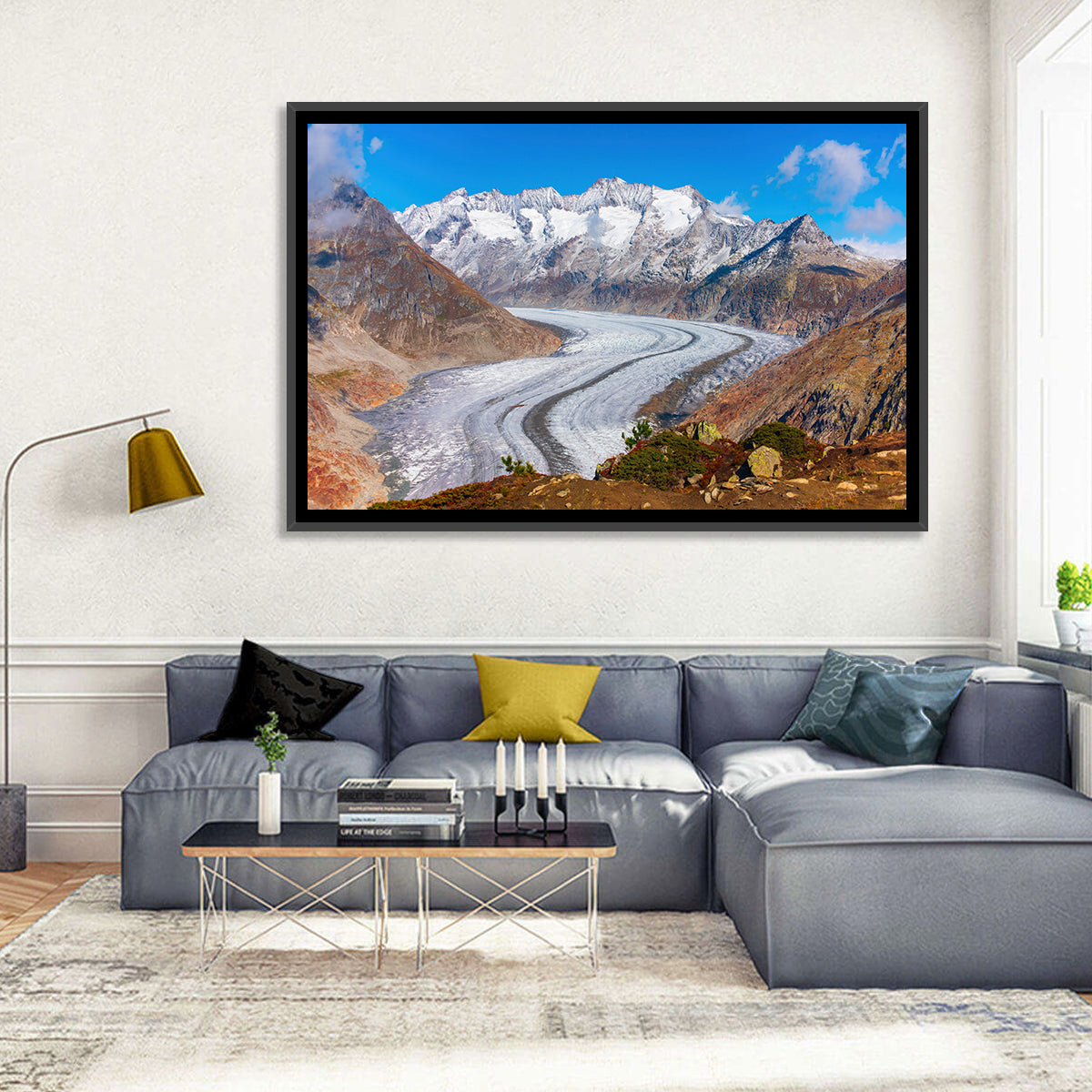 Aletsch Glacier Valley Wall Art