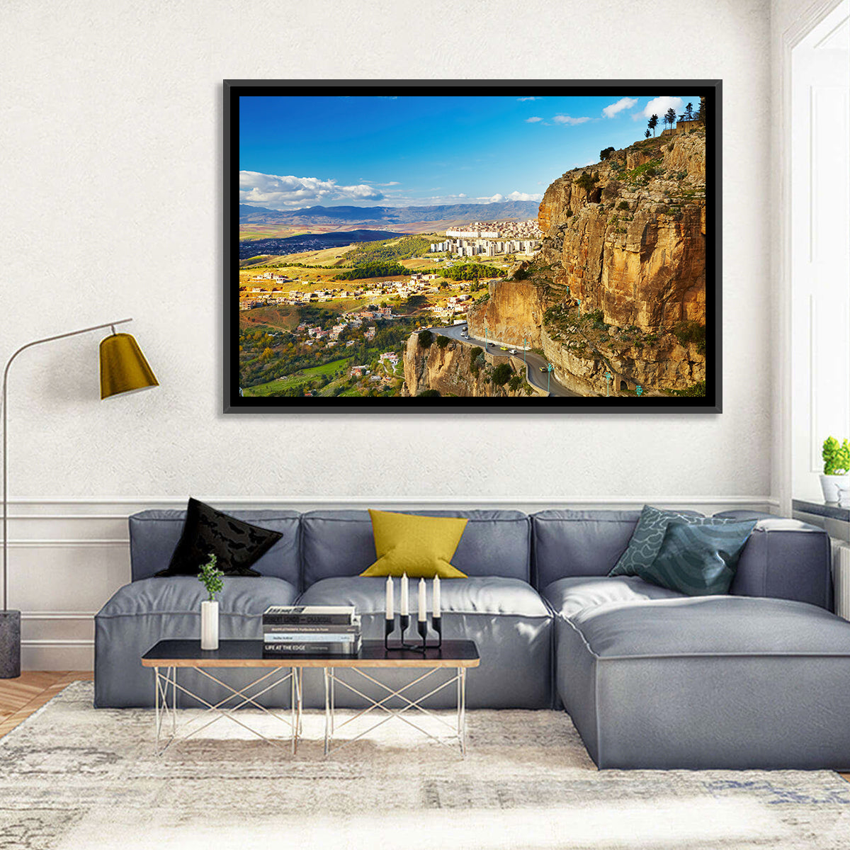 Constantine Cliffside at Golden Hour Wall Art