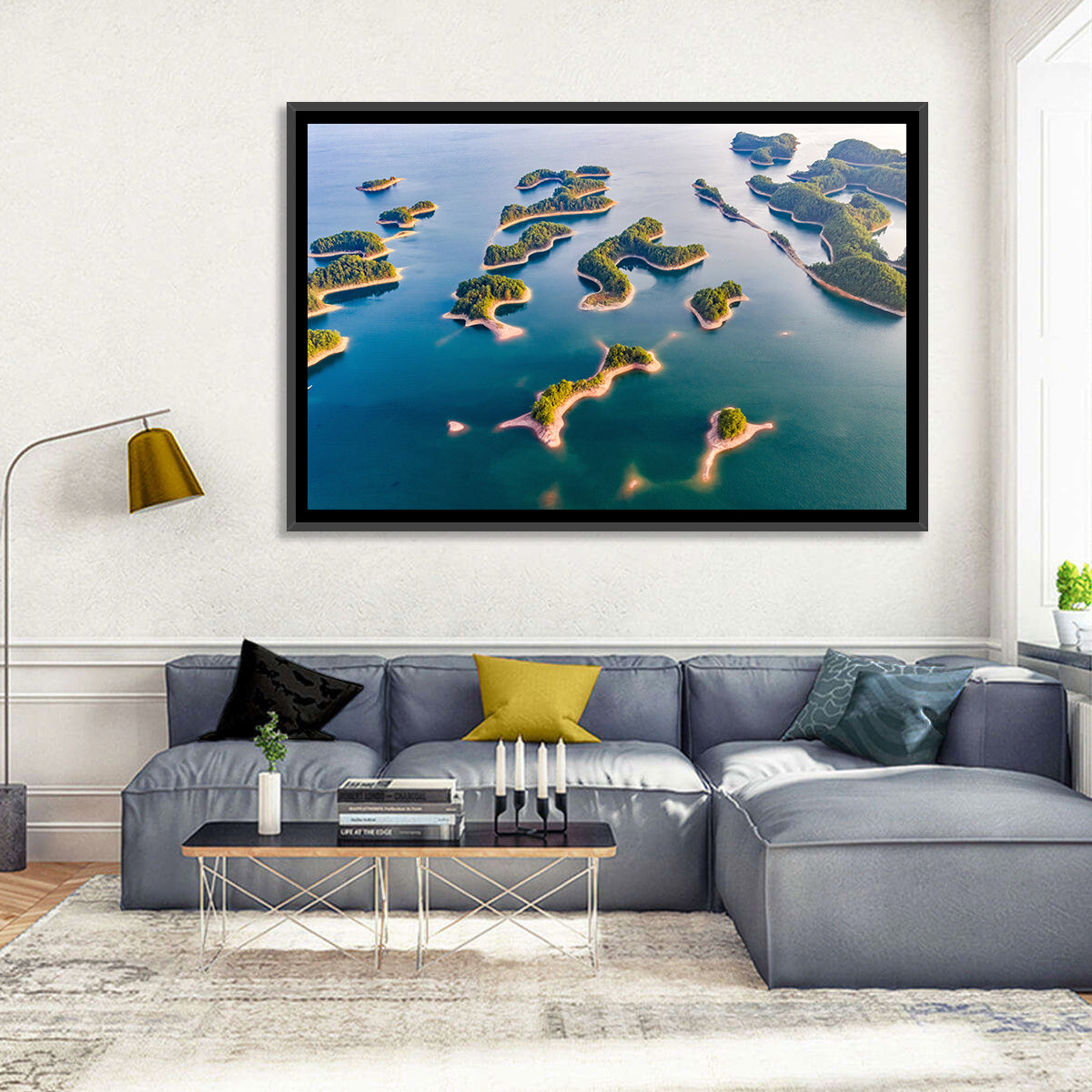 Qiandao Lake Aerial View Wall Art